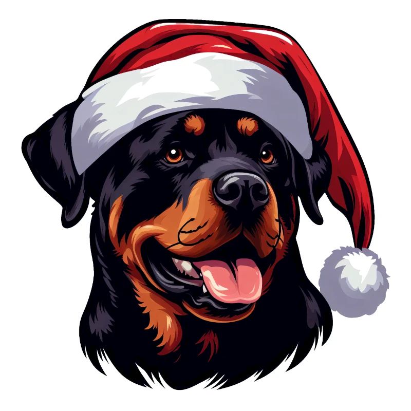 Rottweiler Der Weihnachtsmann