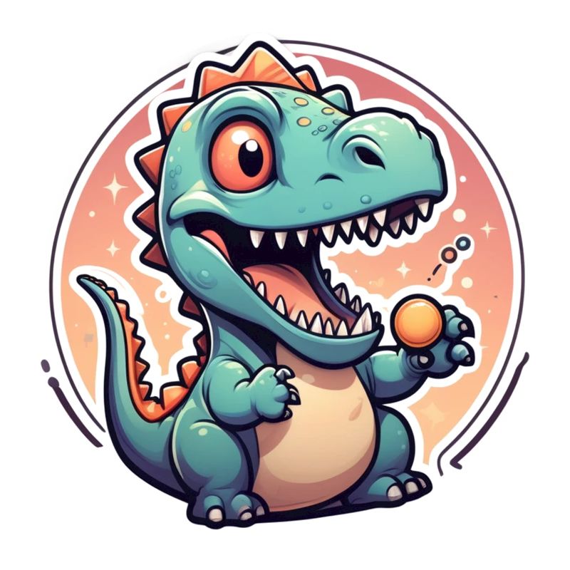 Karikatur-Dinosaurier