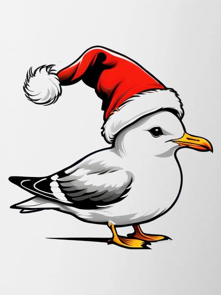 Christmas Seagull with Hat