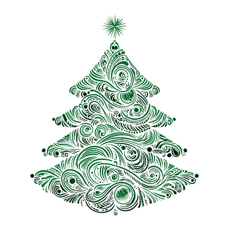 Sapin de noël stylisé
