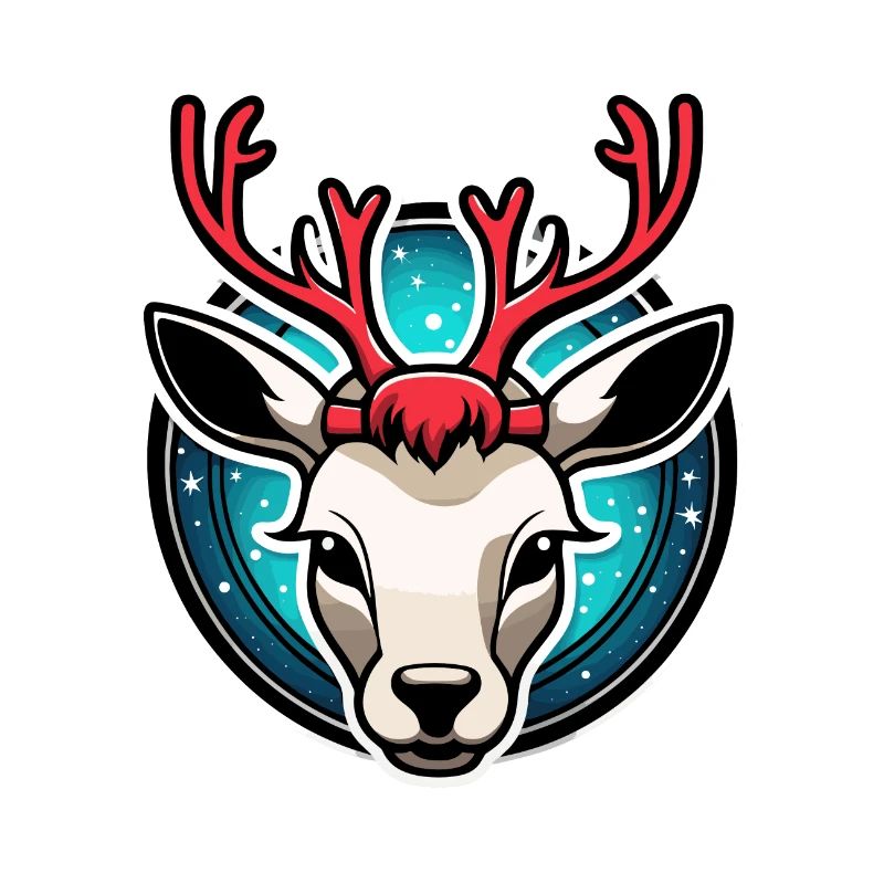 Illustration de Noël de renne