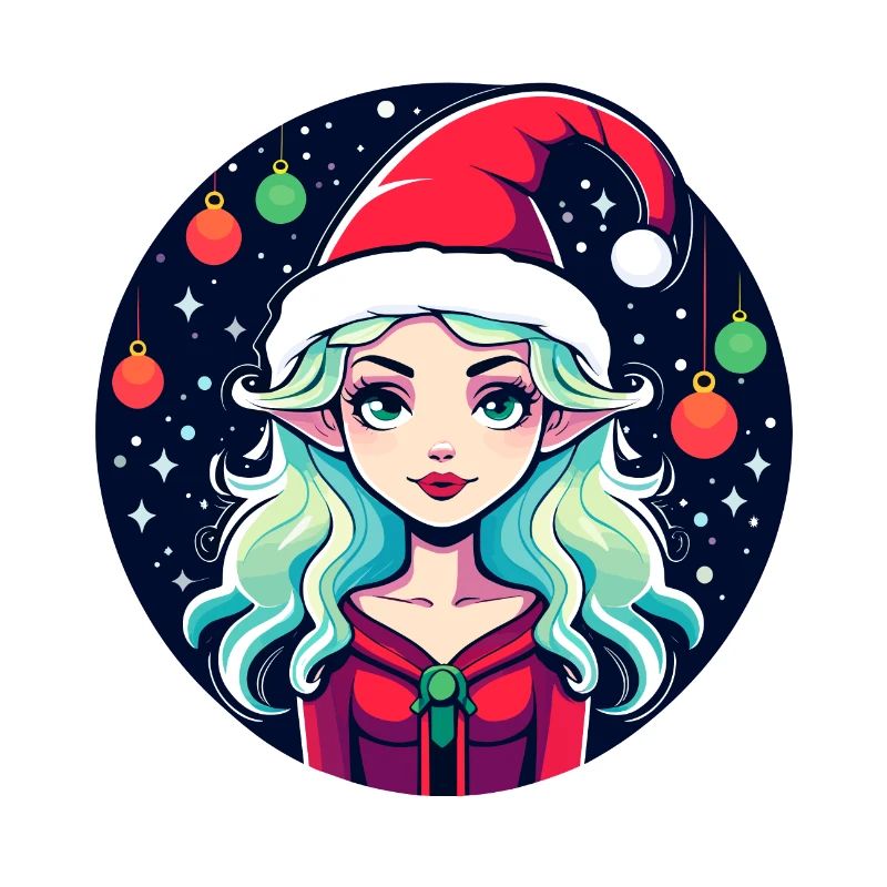 Elf Christmas Illustration