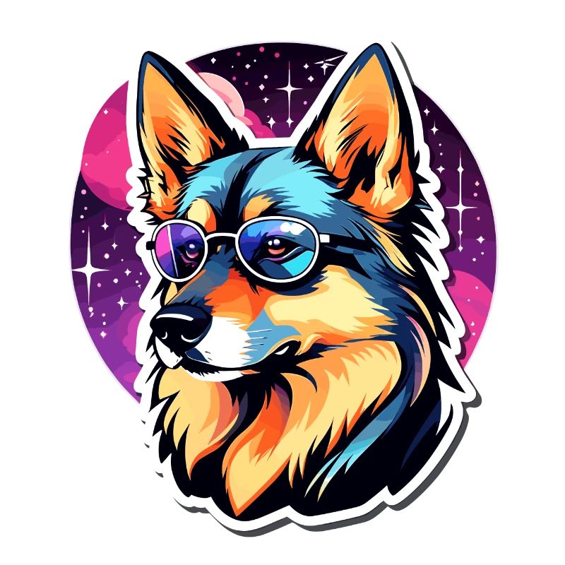 German Shepherd Illustration