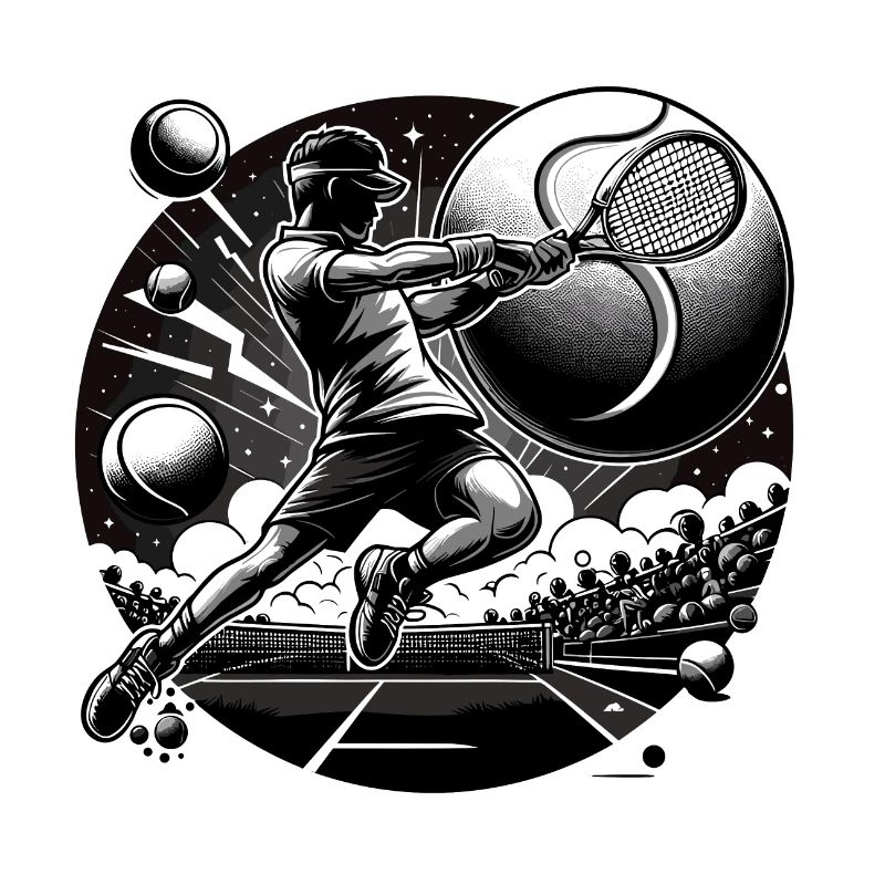 Tennis noir et blanc