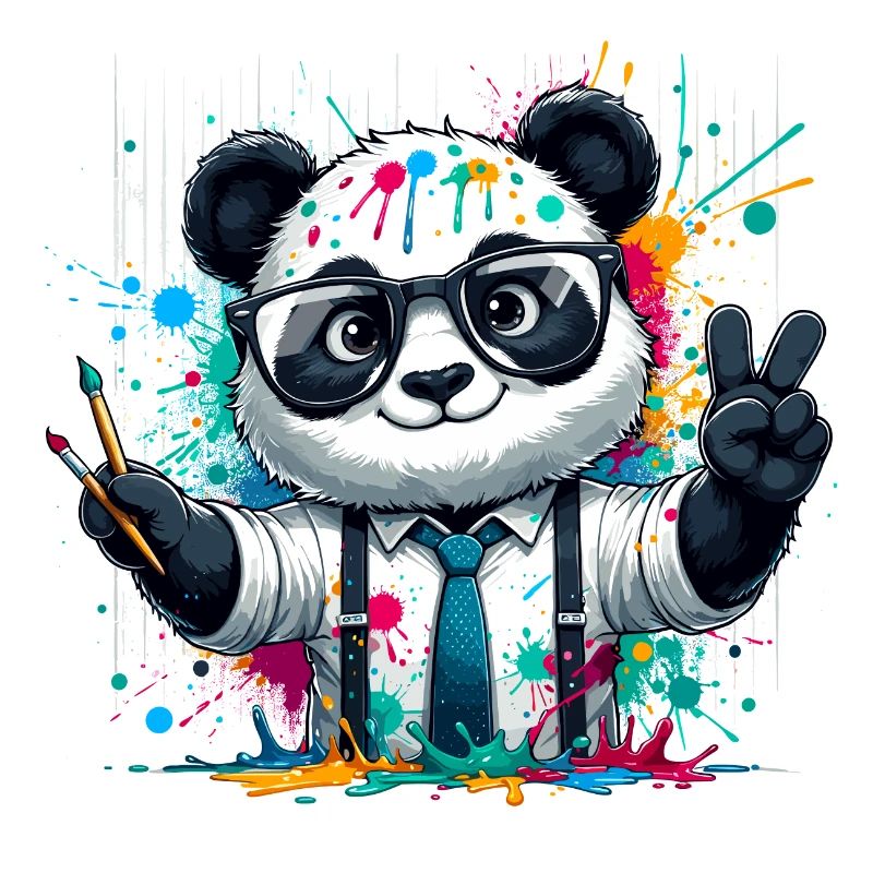 Panda coloré