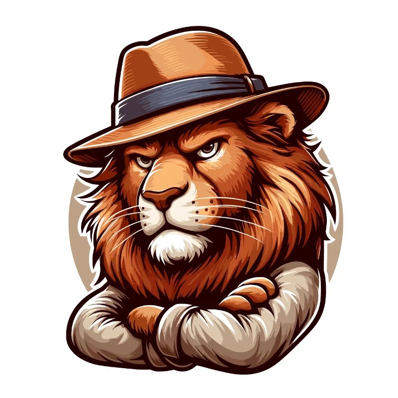 Dessin animé de lion