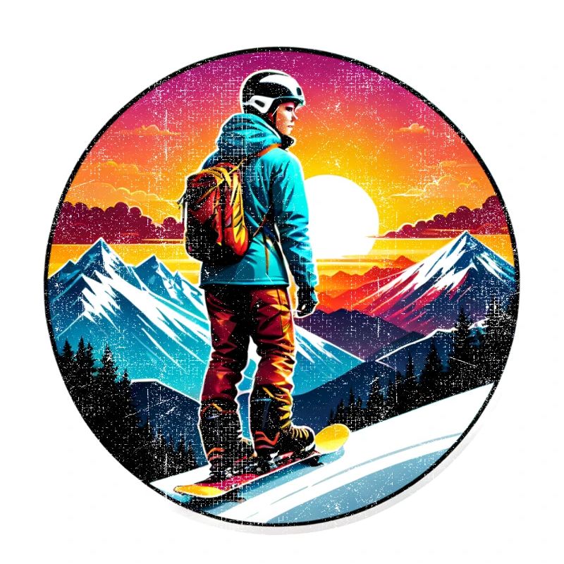 Snowboarding, snow and skiing