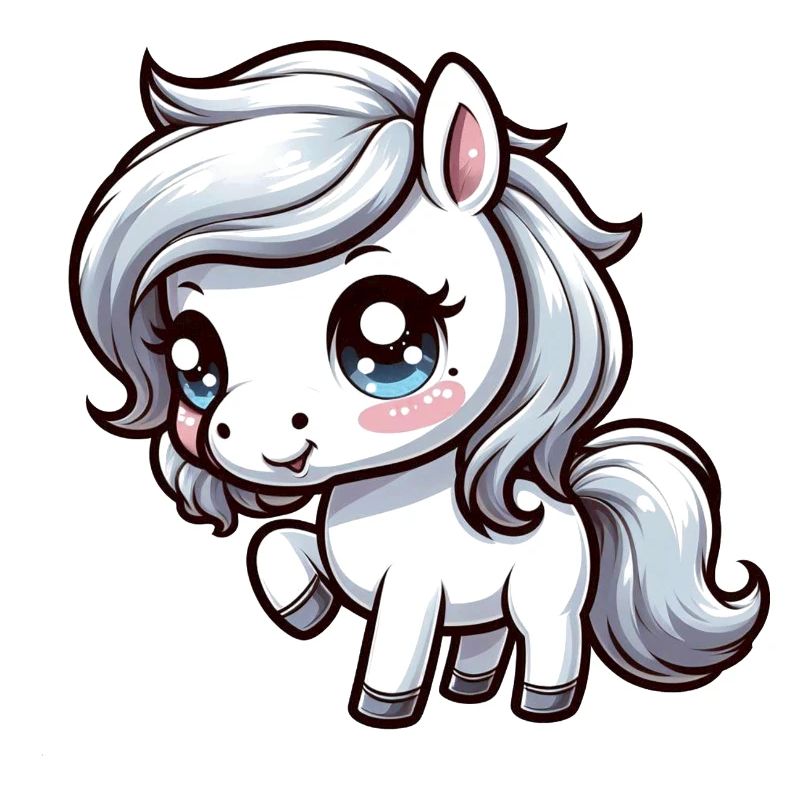 cute white pony comic