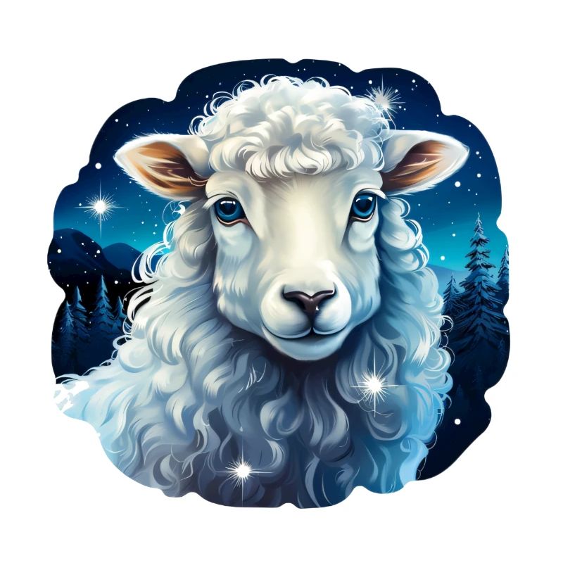 Winter Night's Sheep