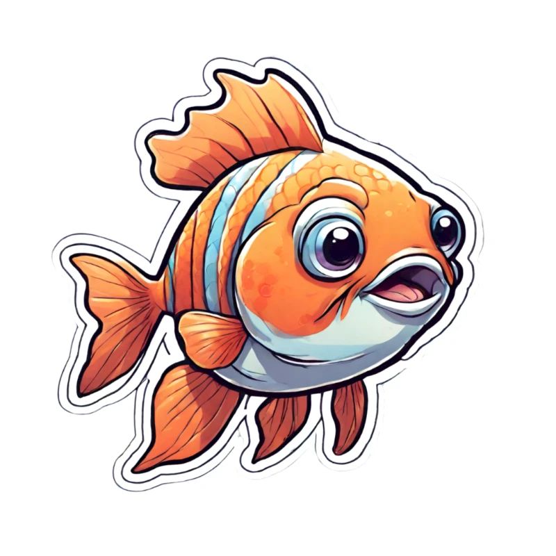 Curious Orange Goldfish