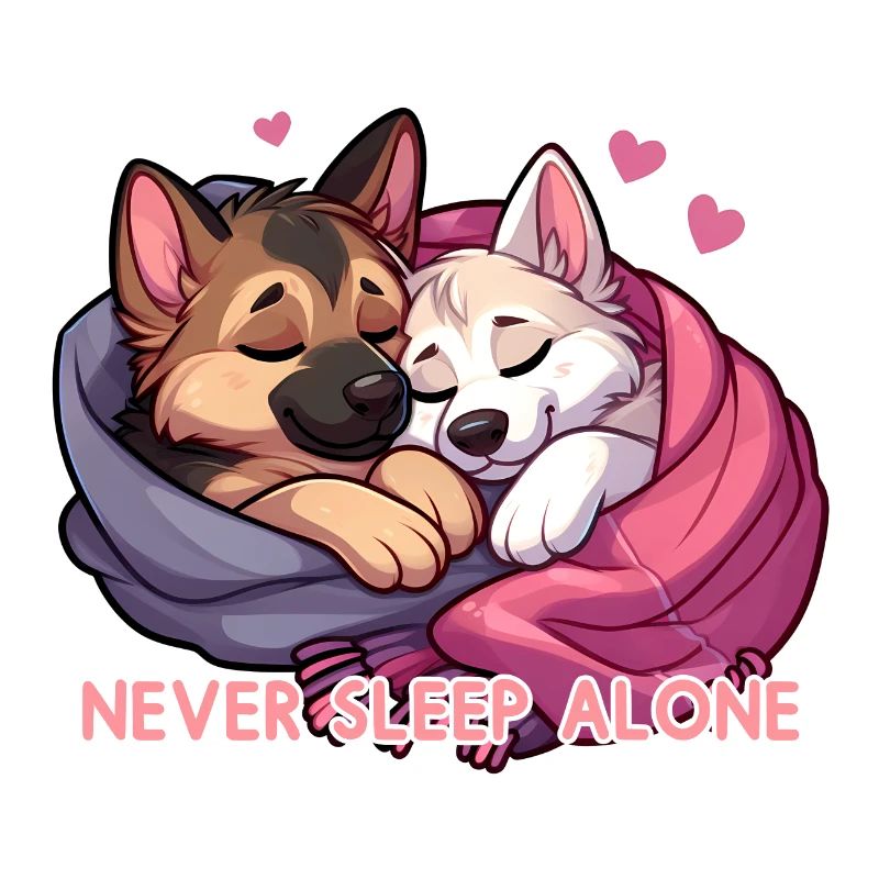 Schlafende Schäferhunde - Never Sleep Alone