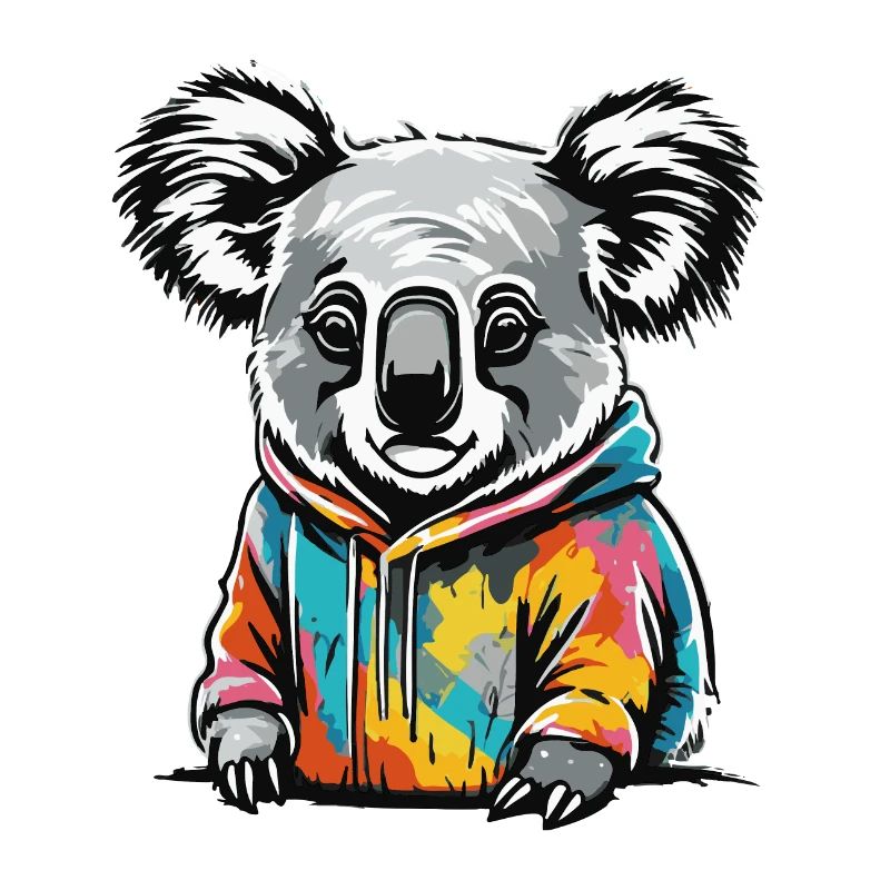 Bunter Graffiti Koala Koalabär