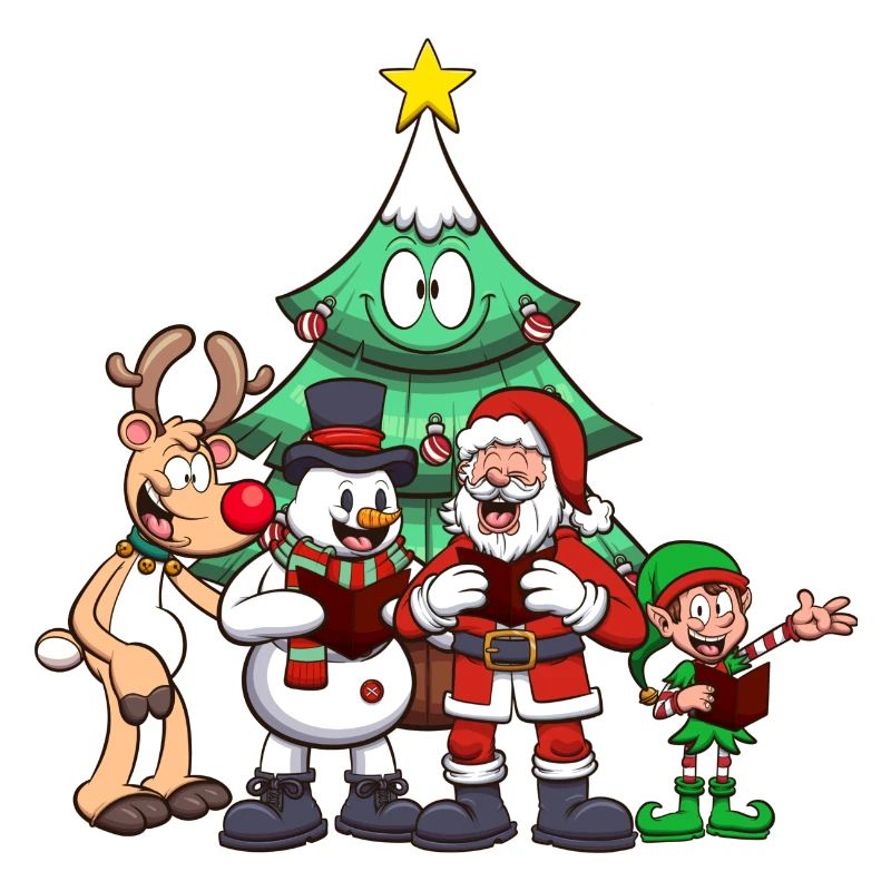Weihnachtsfiguren singen