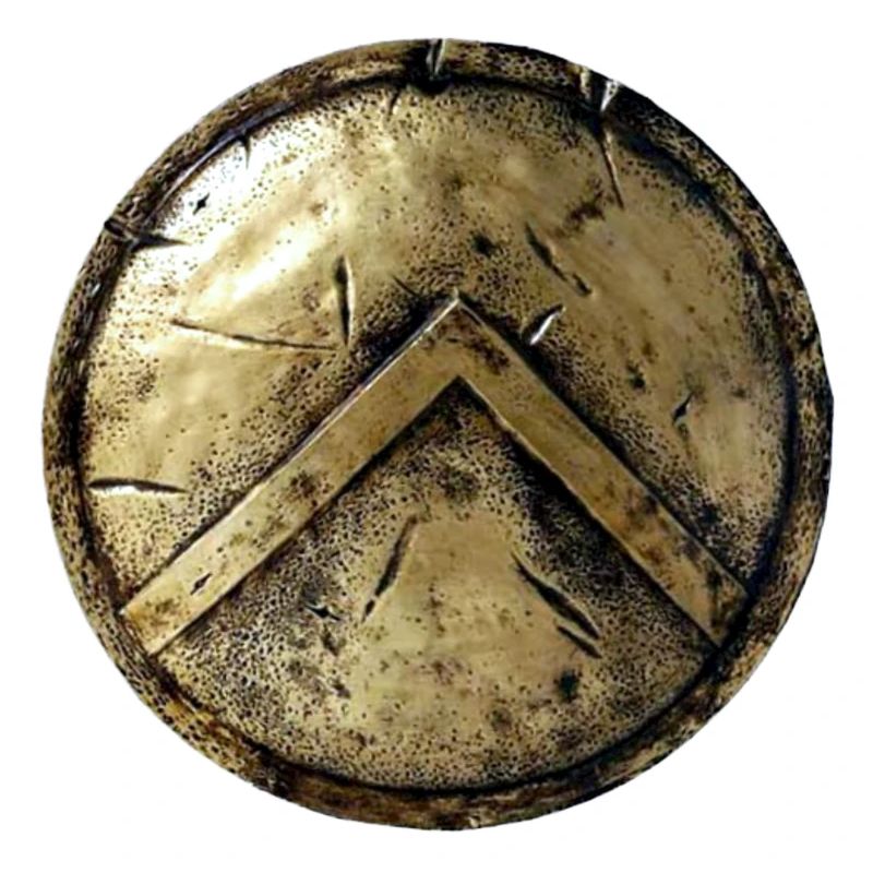 Bouclier standard spartiate en bronze Grèce antique