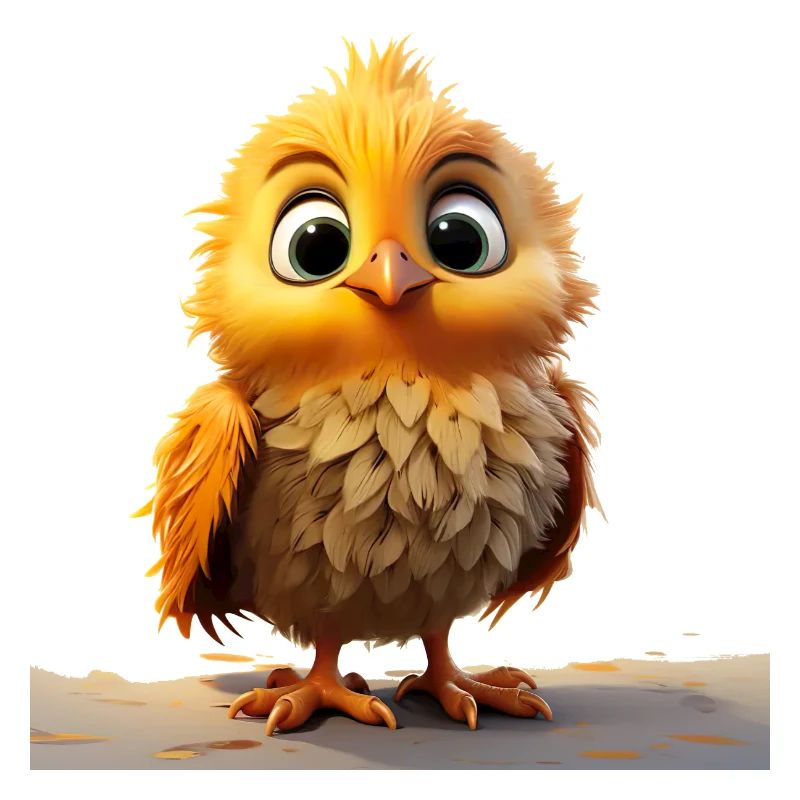 Petit poussin drôle