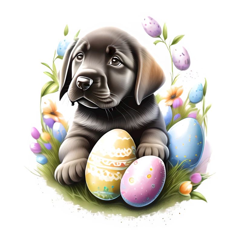 Easter Labrador Puppy Labrador Retriever