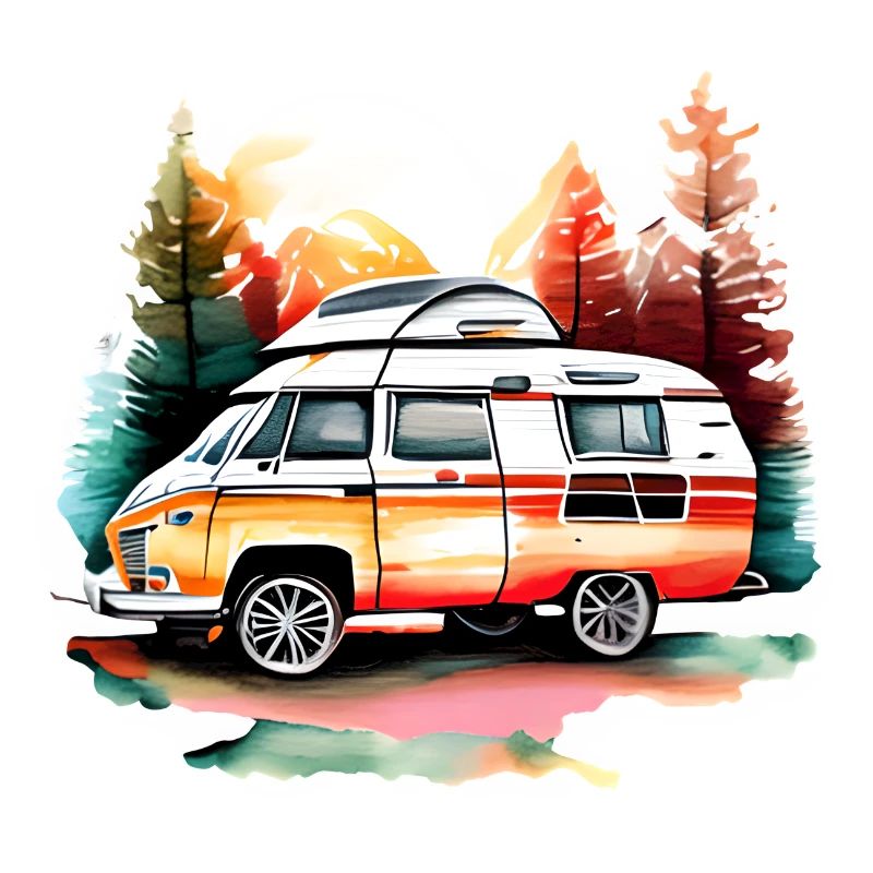 Wohnwagen Zelten Wohnmobil Camping Camp Geschenk