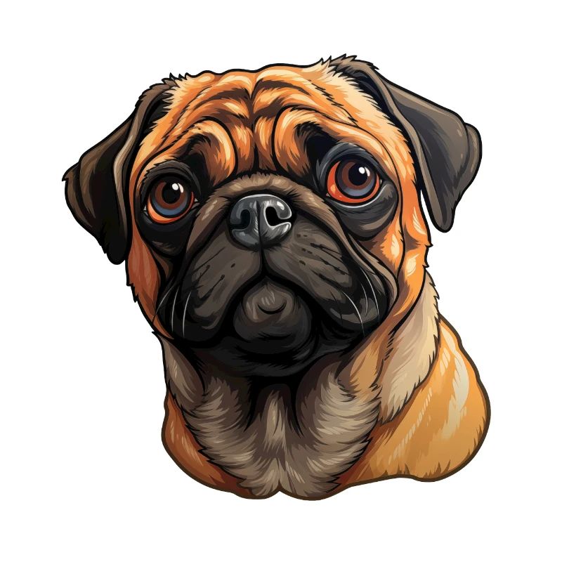 Pug Portrait