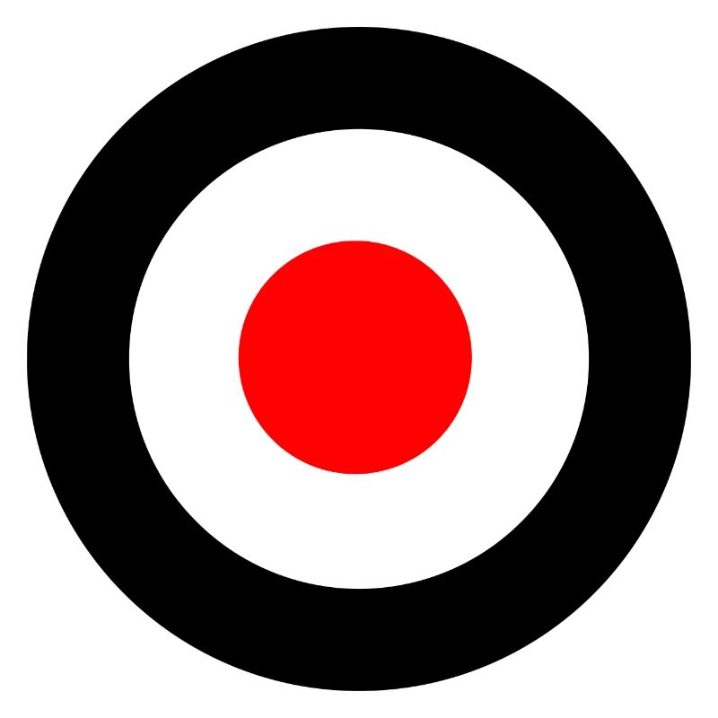 Mod cible cocarde noir rouge