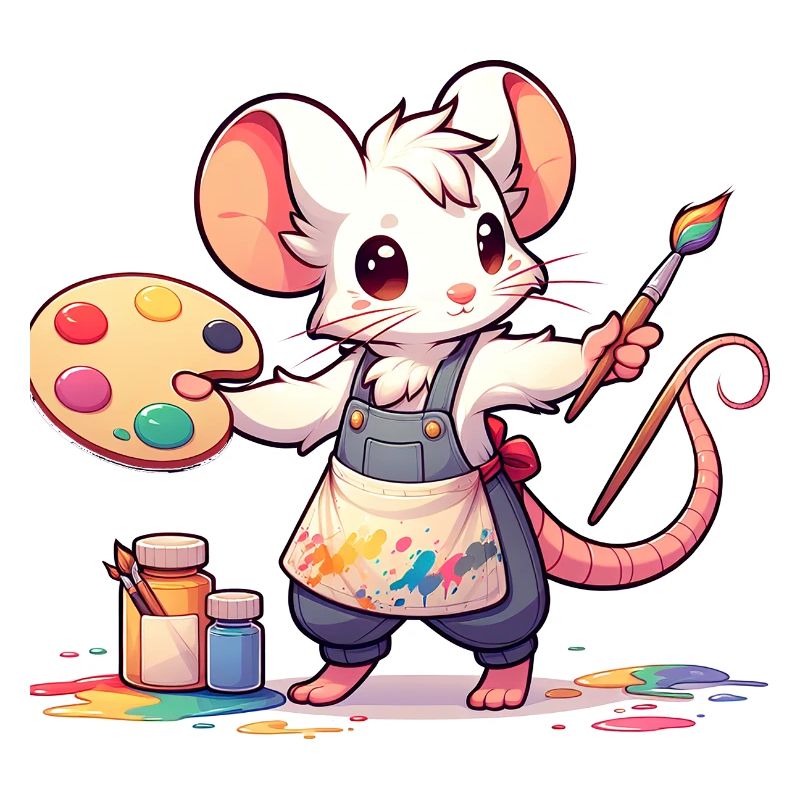 Cute Mouse Artist