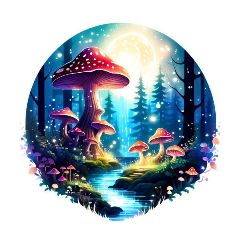 Paysage de forêt enchantée