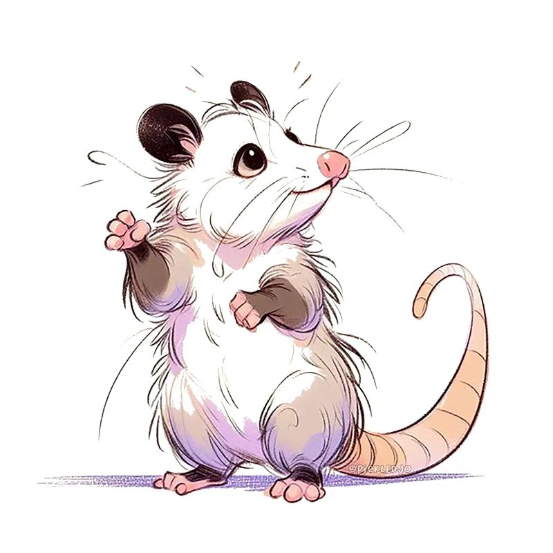 Verspieltes Opossum
