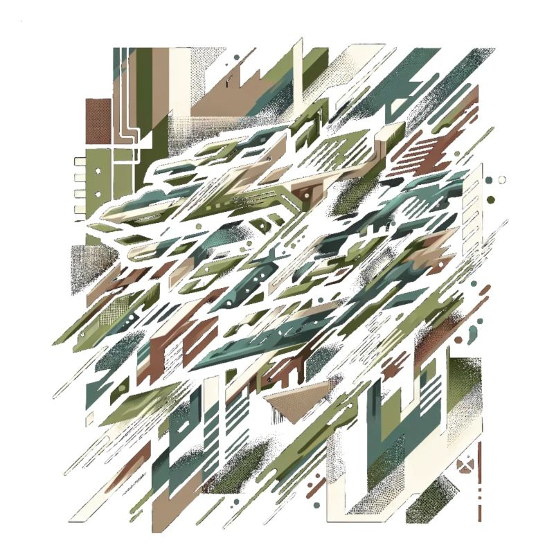 Camouflage-Explosion