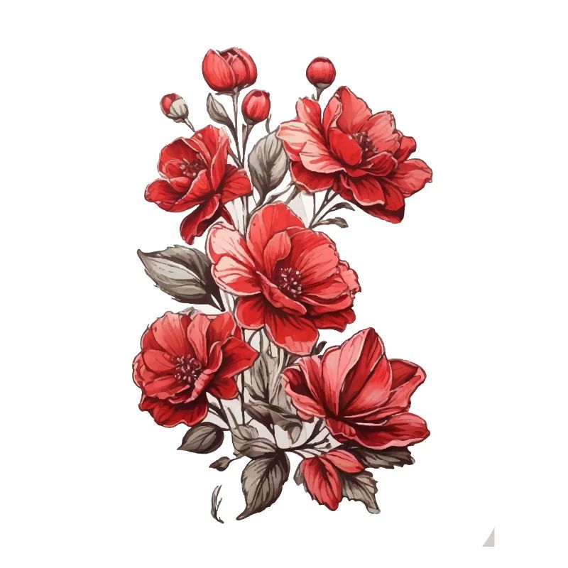 Belle fleur rouge