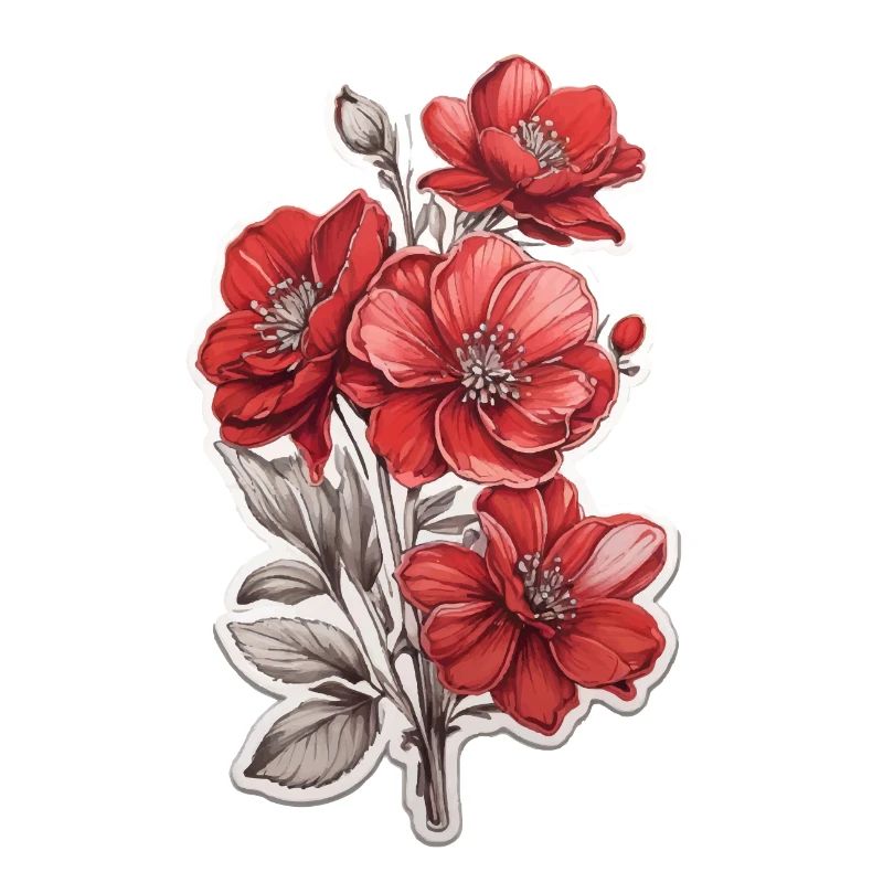 Belle fleur rouge