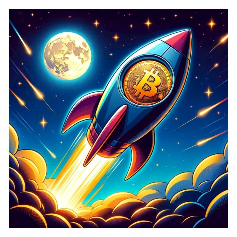 Bitcoin Moon rocket 1
