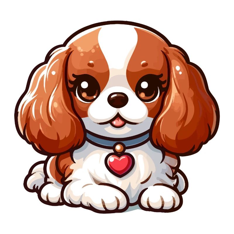 Reclining Cavalier King Charles