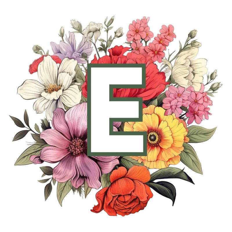 E Bouquet de monogramme