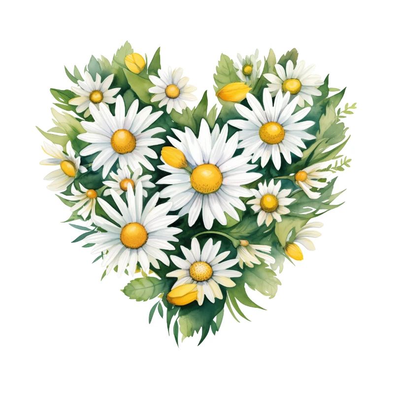 Gänseblümchen-Herz