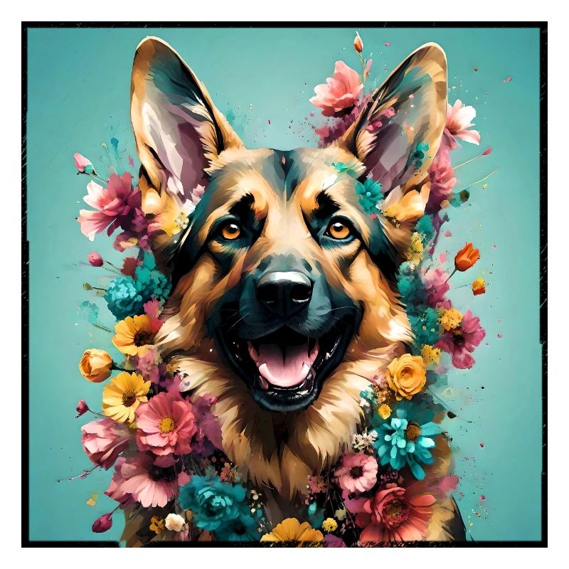 Deutscher Schäferhund, Blumen