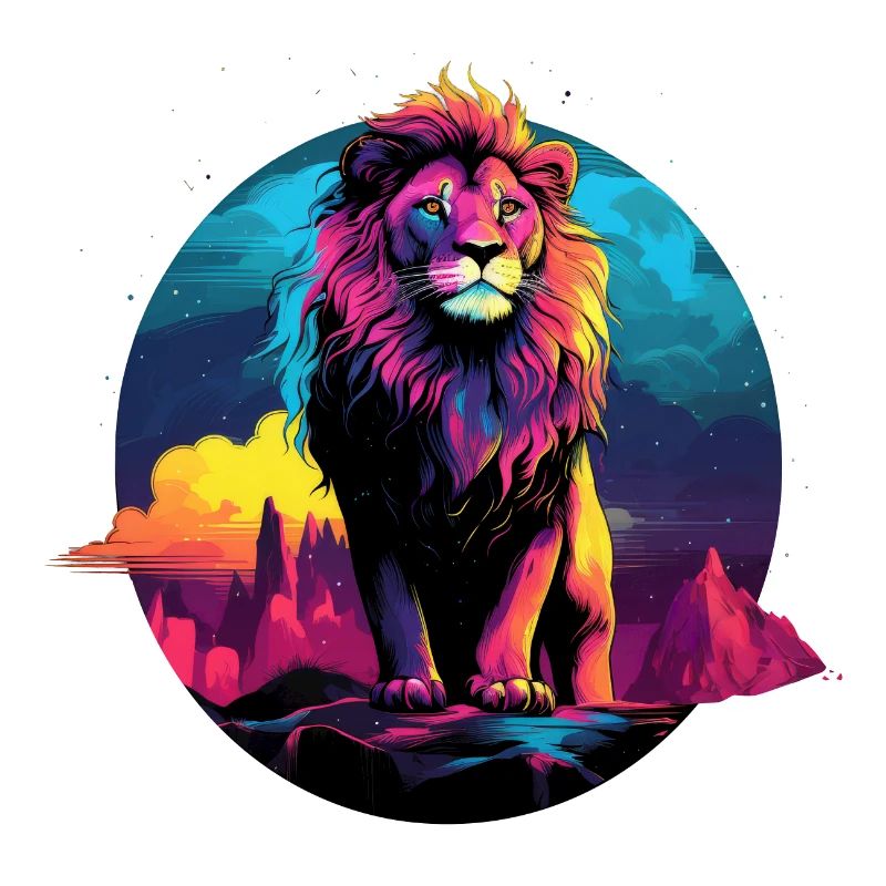 Lion pop art