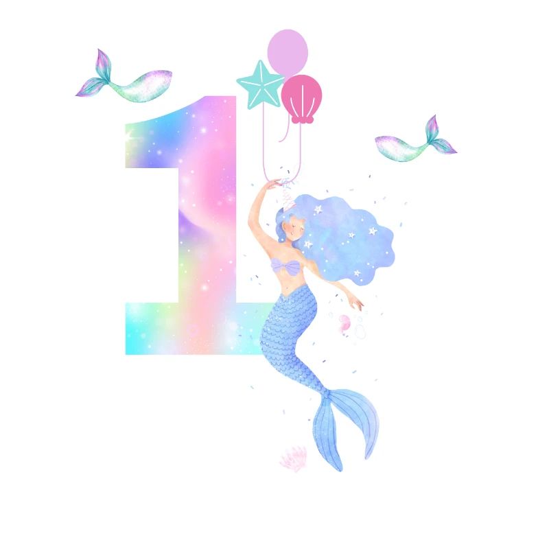 1st Anniversary Mermaid