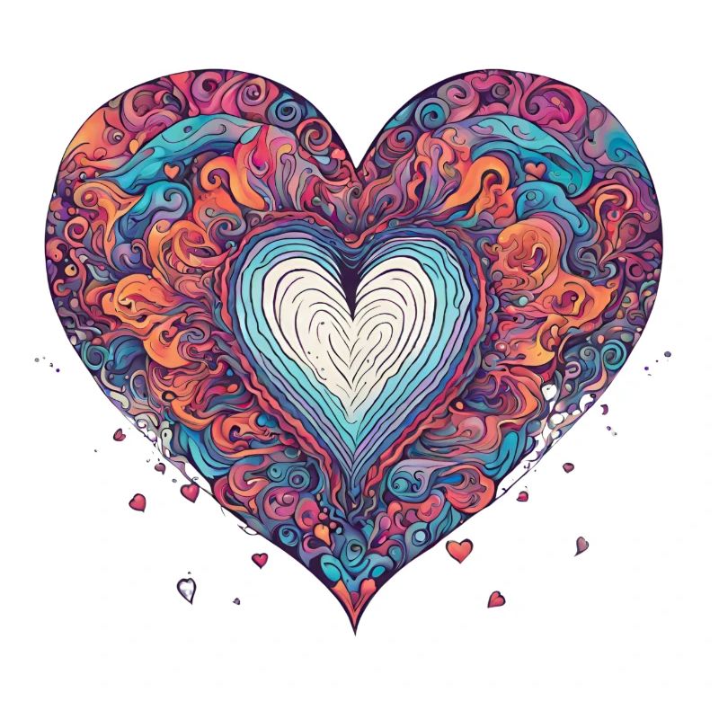 Heart psychedelic