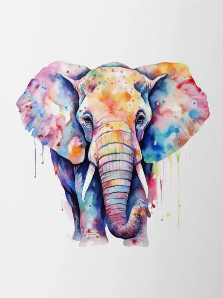 Wasserfarbe Elefant