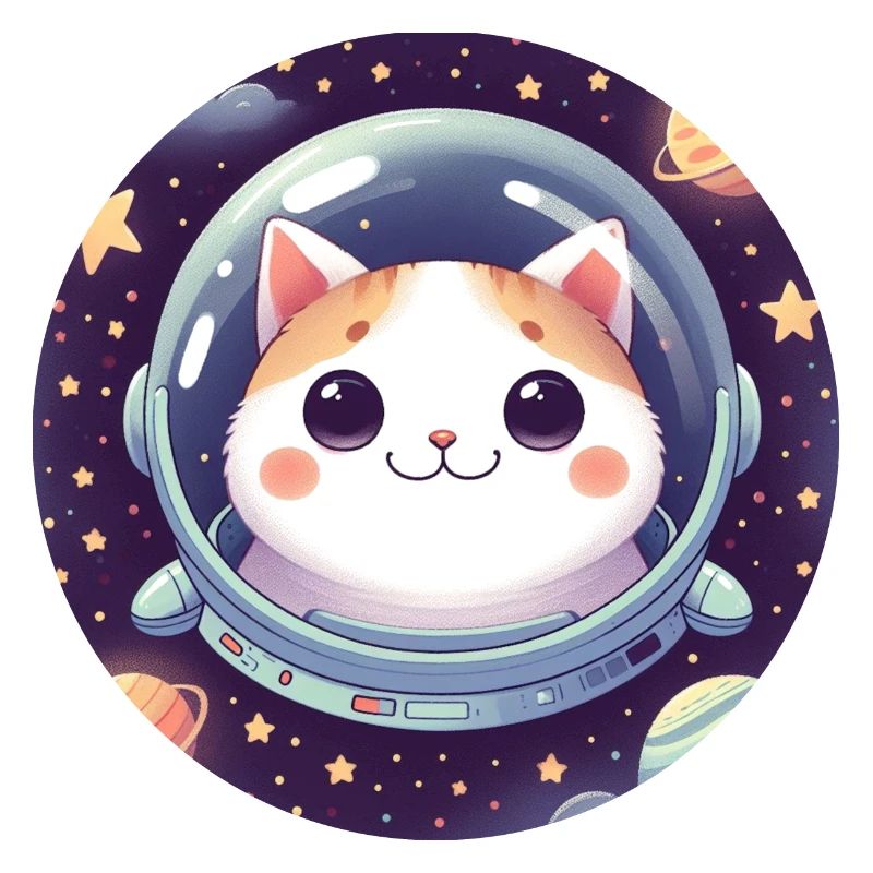 Espace, Chat, Astronaute
