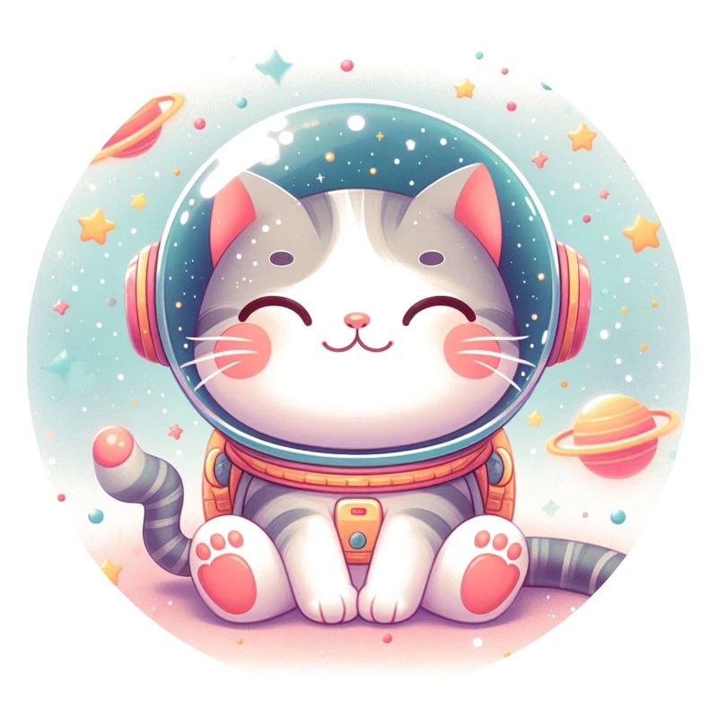 Espace, Chat, Astronaute