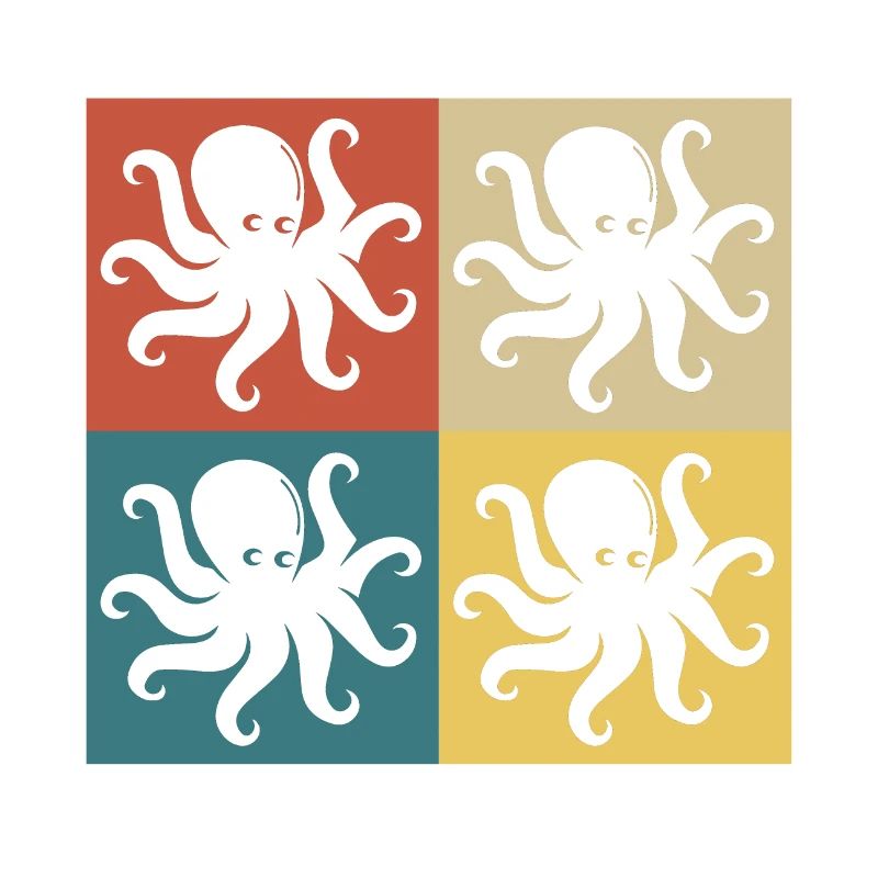 Retro Vintage Octopus