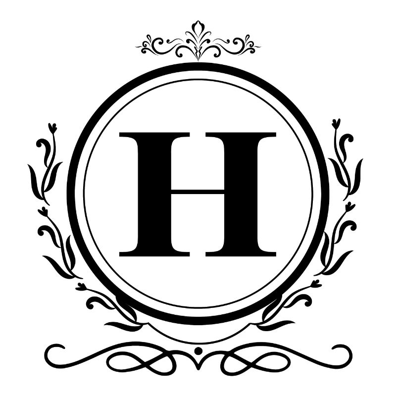 Buchstabe H Dekoration