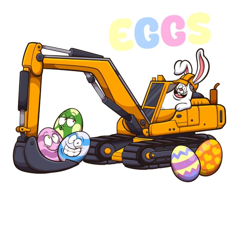 Eggscavator Oster-Wortspiel