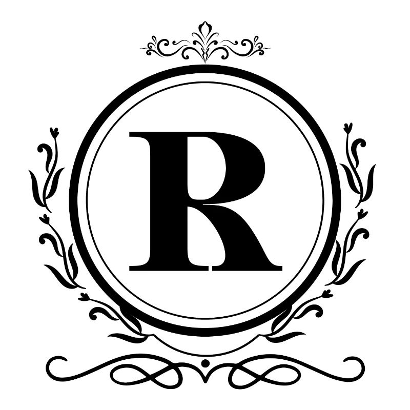 Buchstabe R Dekoration