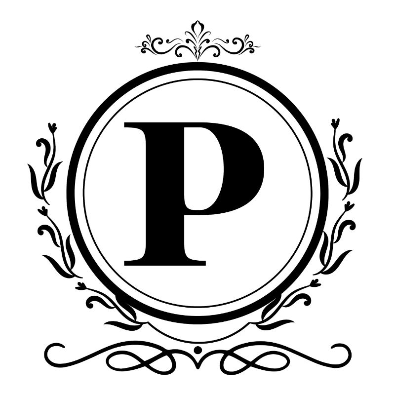 Buchstabe P Dekoration