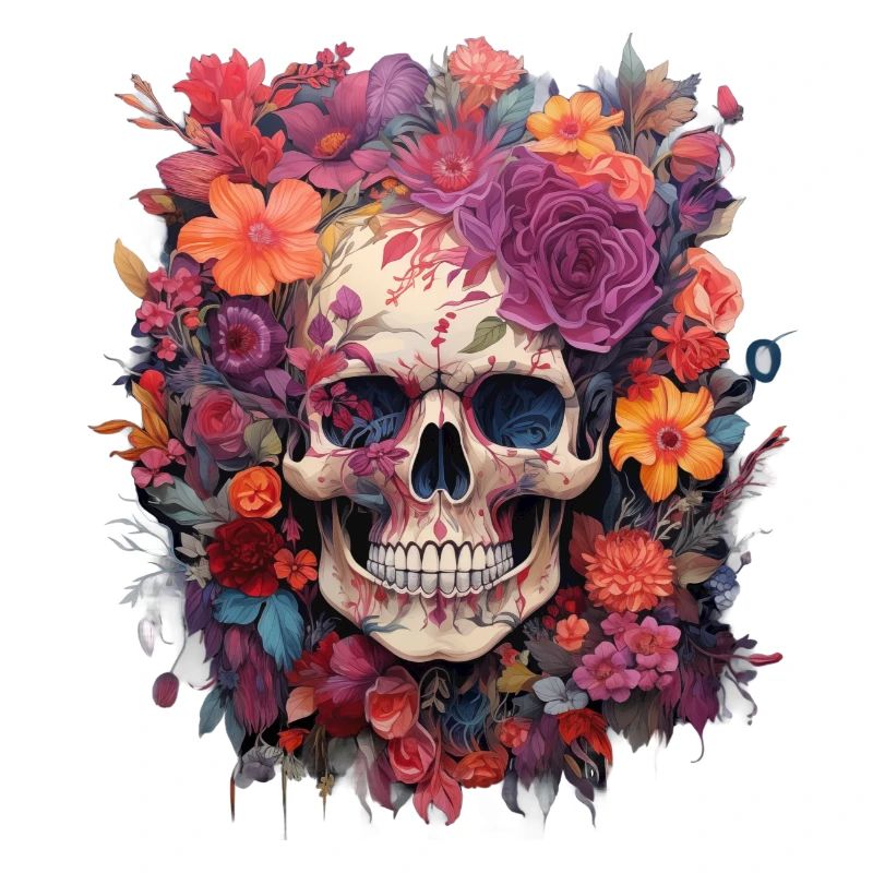 Blooming Skull – L’élégance de l’éphémère