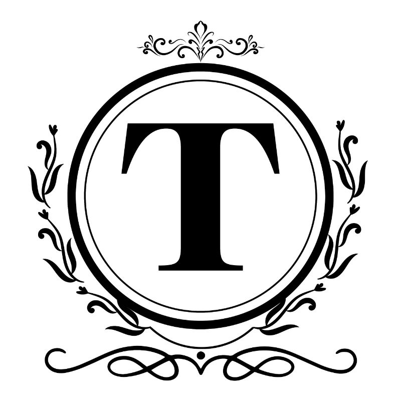 Buchstabe T Dekoration