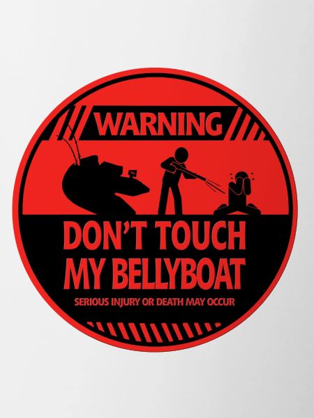 Bellyboat-Warnung