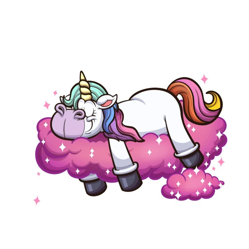 Né pour Sparkle Licorne de dessin animé