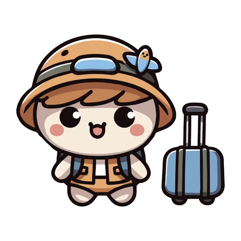 Kawaii Mignon Petit Voyageur